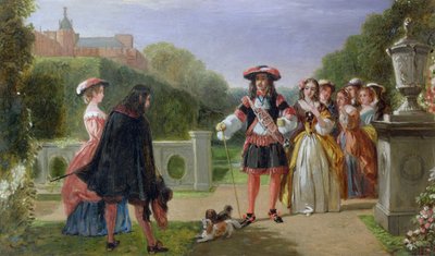 King Charles II and Nell Gwynne by Edward Matthew Ward